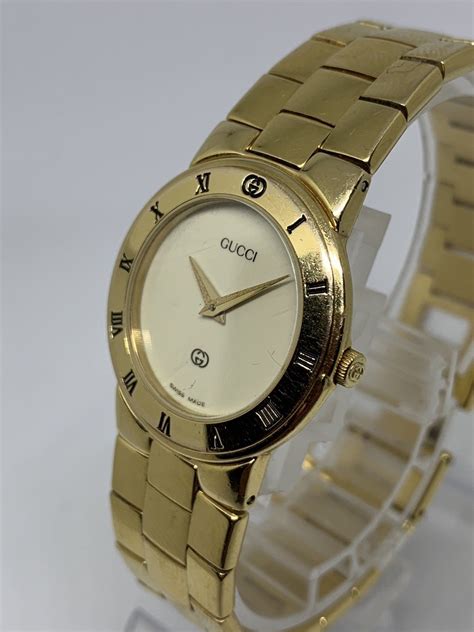 vintage gold gucci watch ladies|old Gucci watches for sale.